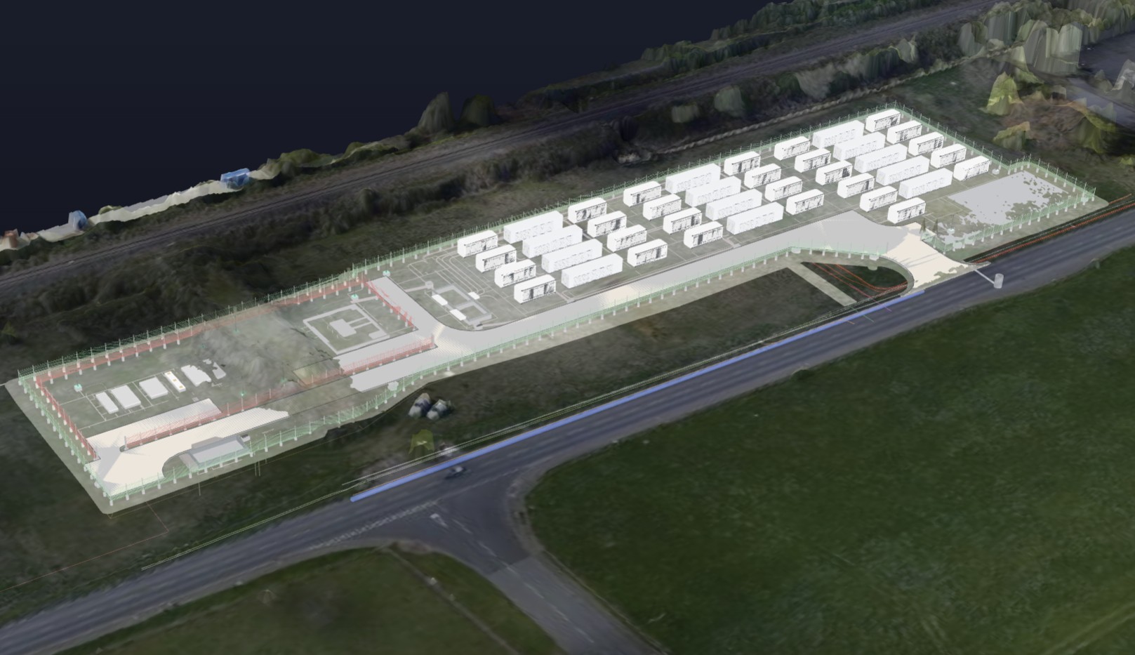 A 3D model of a construction site captured and processed by MDS Contracting